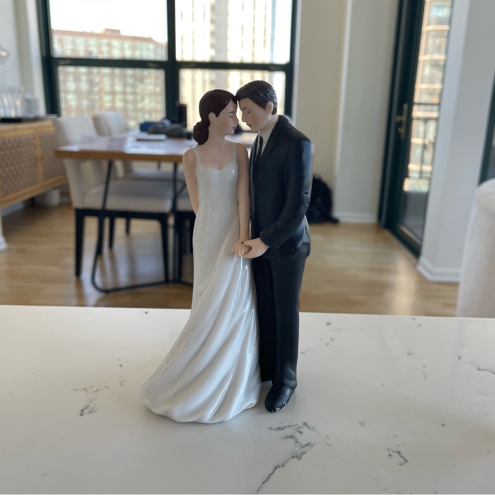 Porcelain Wedding Cake Topper NWT